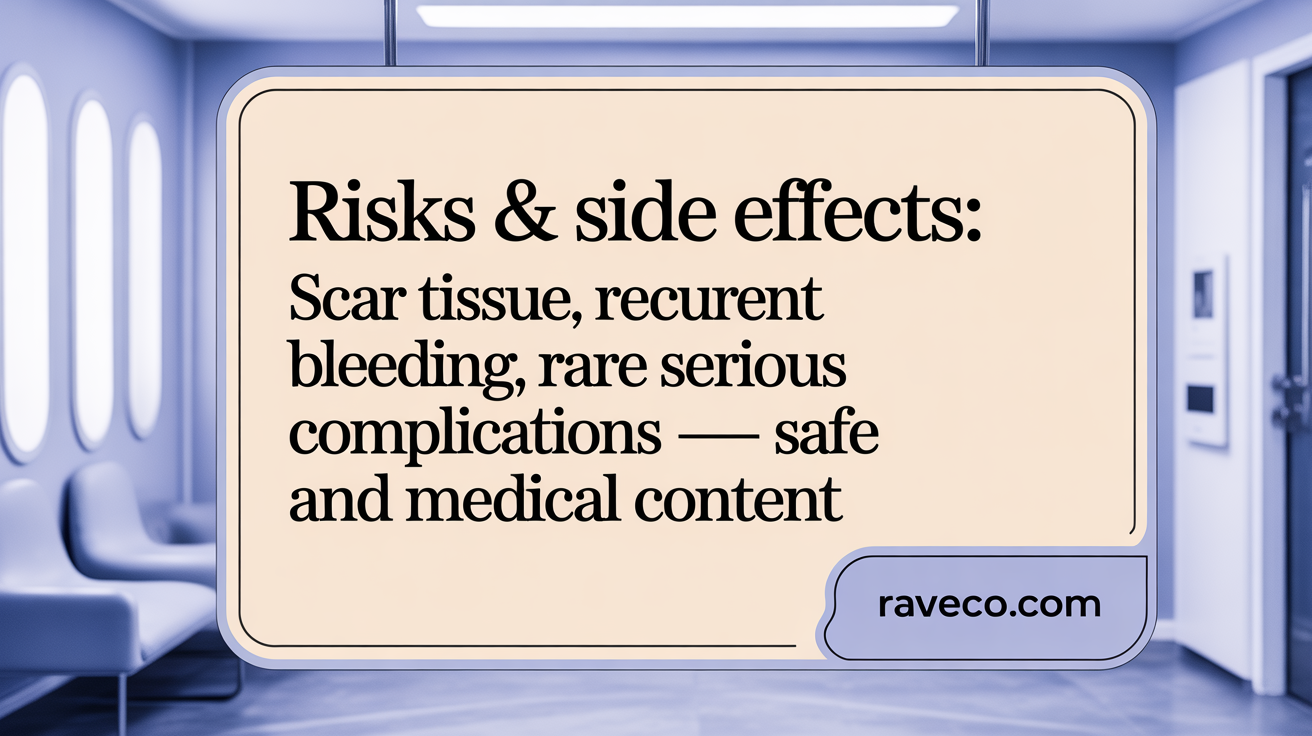 Risks & Side Effects: Scar Tissue, Recurrent Bleeding, Rare Serious Complications
