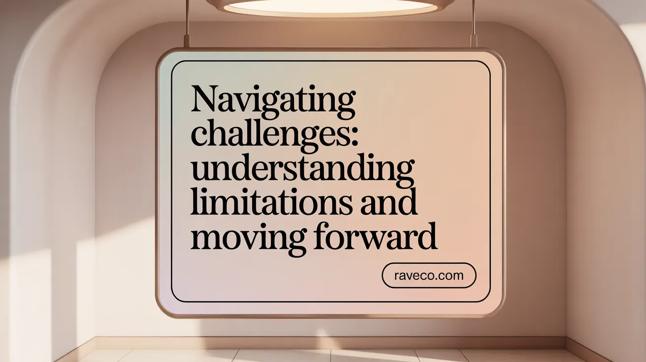 Navigating Challenges: Understanding Limitations and Moving Forward