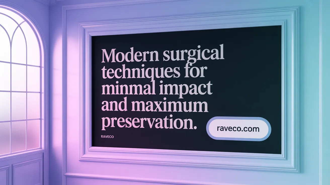Modern Surgical Techniques for Minimal Impact and Maximum Preservation