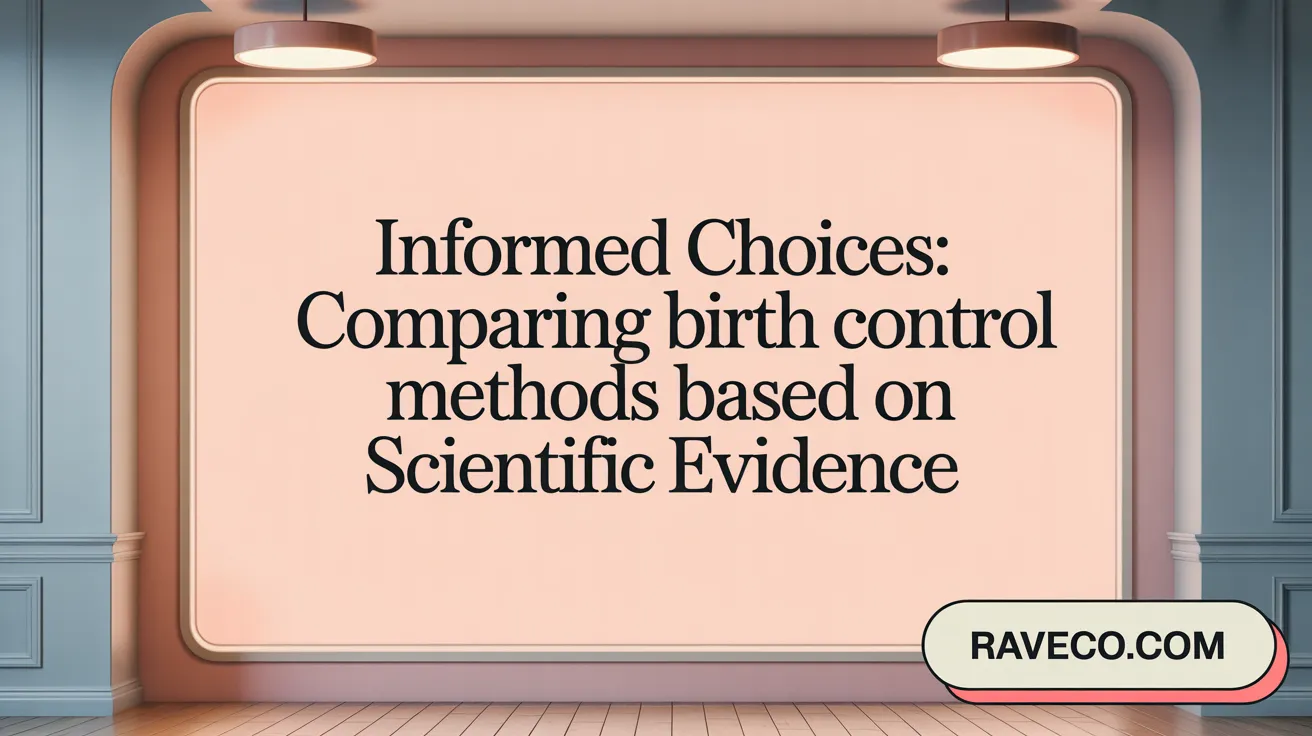 Informed Choices: Comparing Birth Control Methods Based on Scientific Evidence