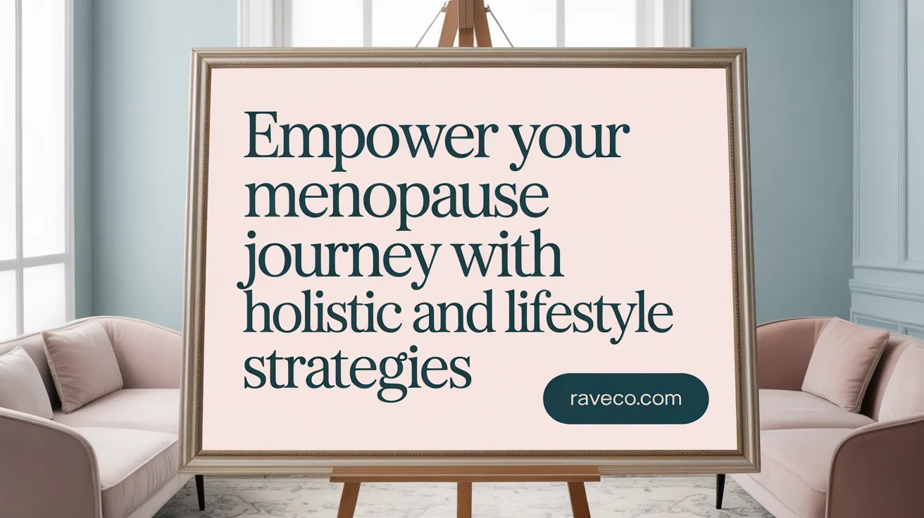 Empower Your Menopause Journey with Holistic and Lifestyle Strategies