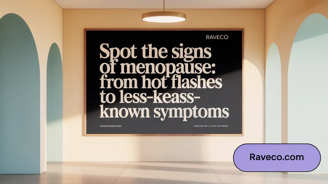 Spot the Signs of Menopause: From Hot Flashes to Less-Known Symptoms
