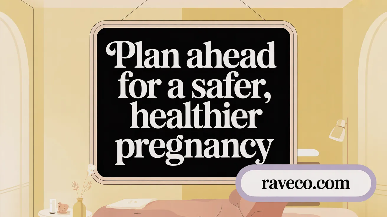 Plan ahead for a safer, healthier pregnancy