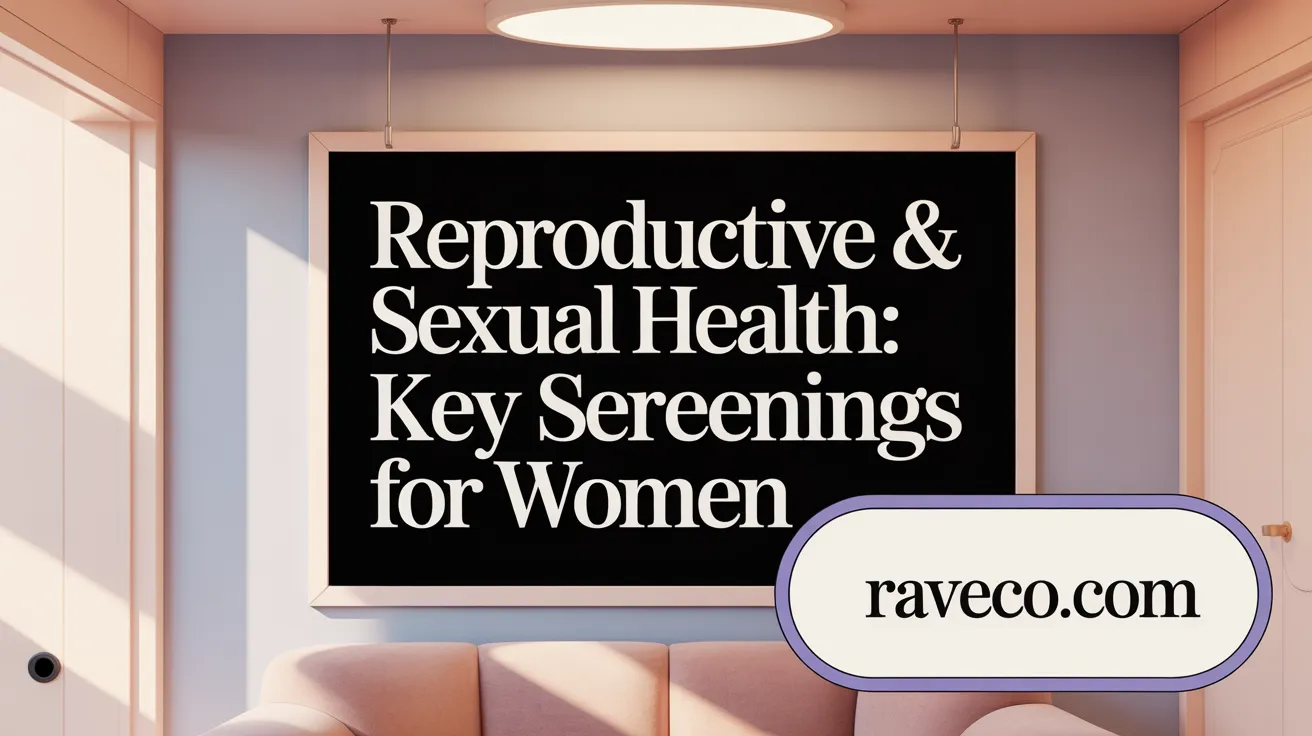 Reproductive & Sexual Health: Key Screenings for Women