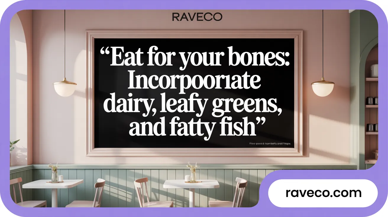 Eat for Your Bones: Incorporate Dairy, Leafy Greens, and Fatty Fish