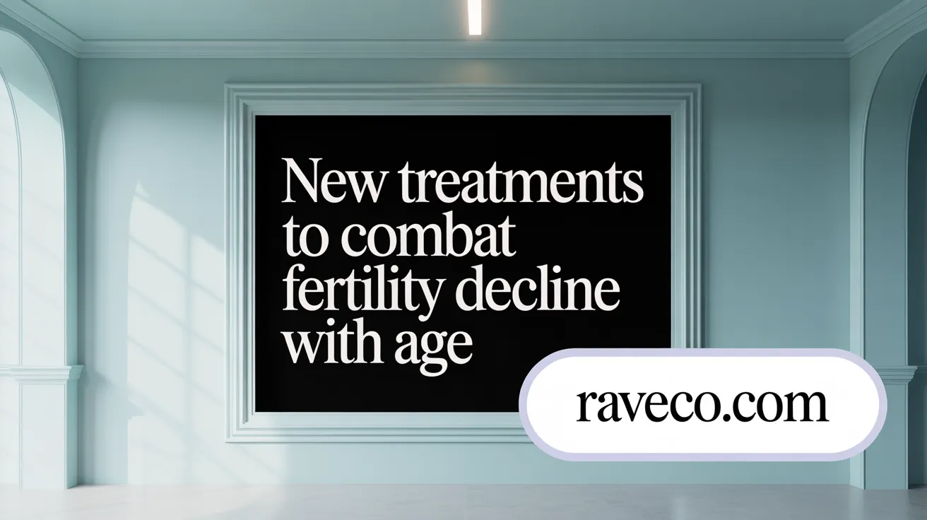New Treatments to Combat Fertility Decline with Age