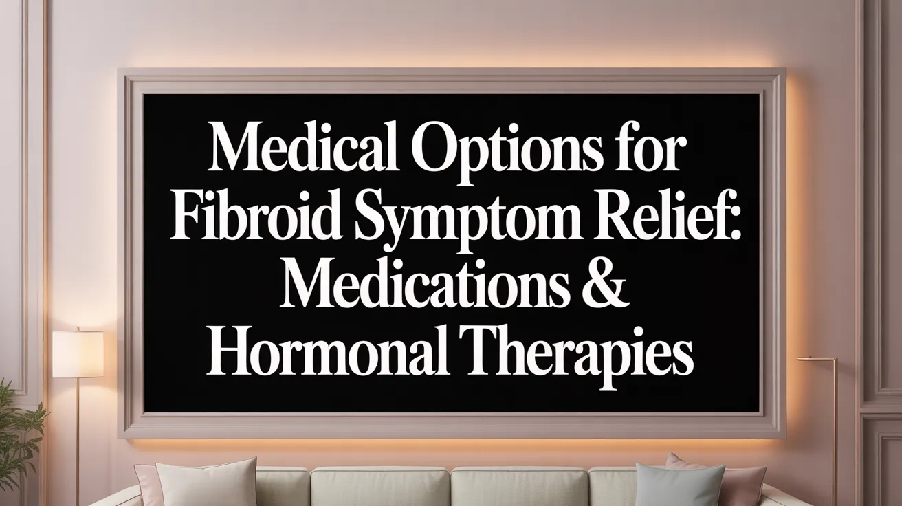 Medical Options for Fibroid Symptom Relief: Medications & Hormonal Therapies