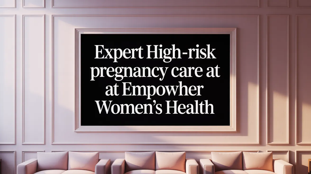Expert High-Risk Pregnancy Care at EmpowHer Women's Health