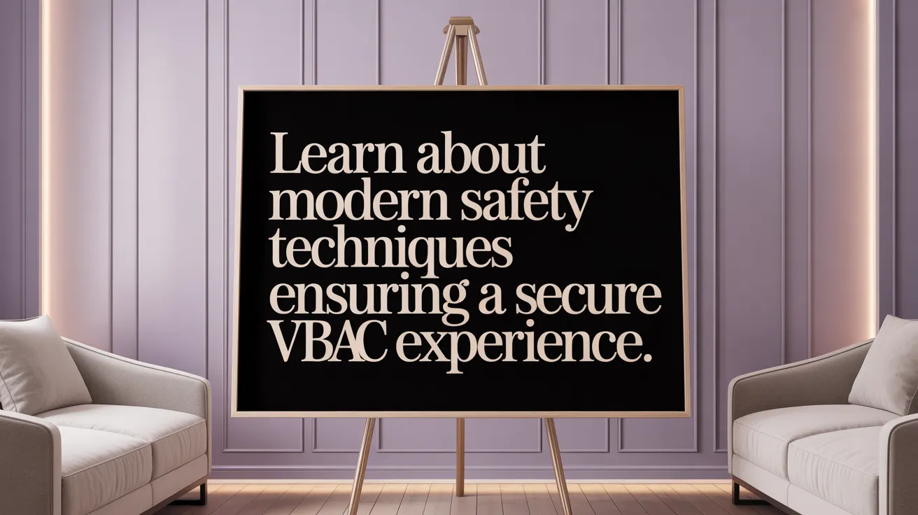 Learn about modern safety techniques ensuring a secure VBAC experience.