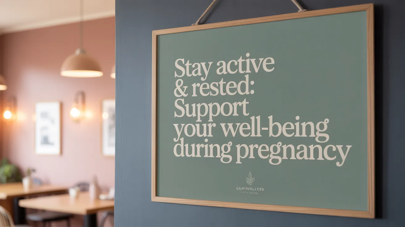 Stay Active & Rested: Support Your Well-being During Pregnancy