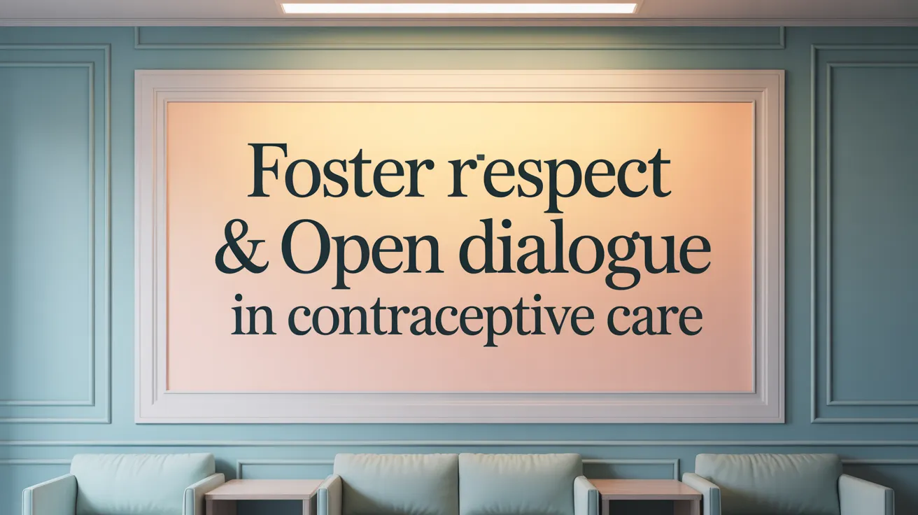 Foster Respect & Open Dialogue in Contraceptive Care
