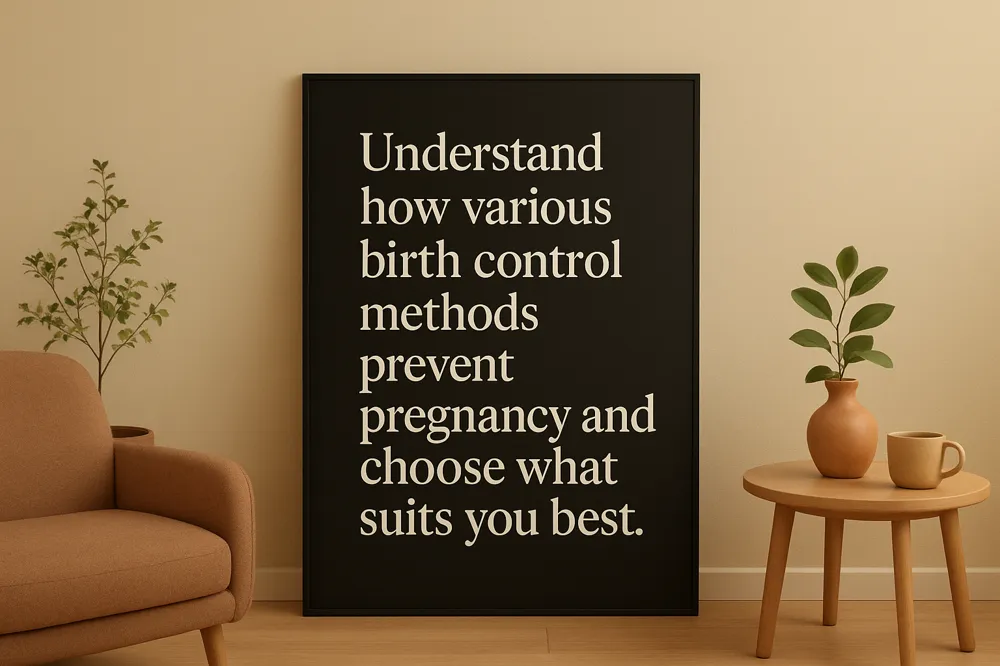 Understand how various birth control methods prevent pregnancy and choose what suits you best.