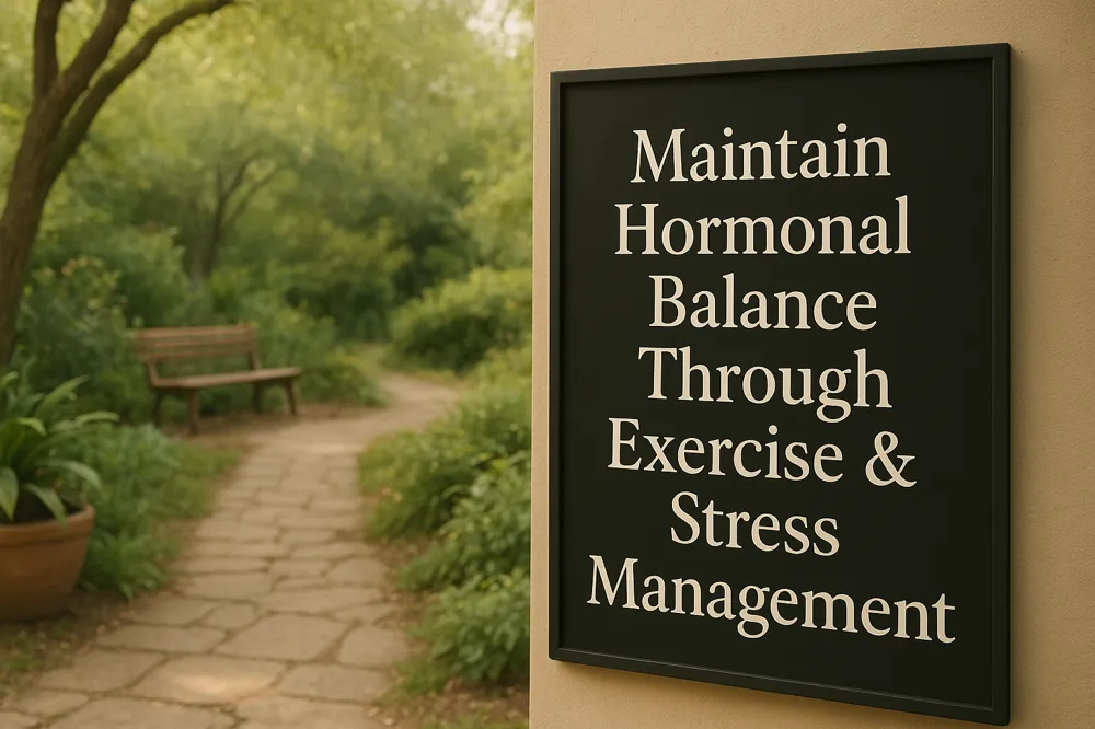 Maintain Hormonal Balance Through Exercise & Stress Management