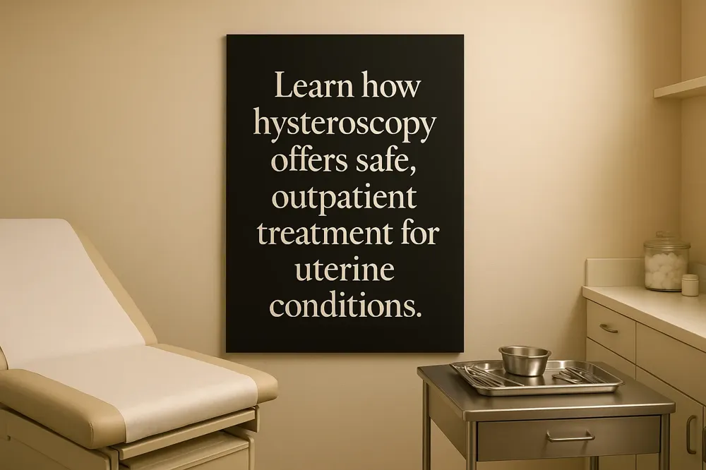 Learn how hysteroscopy offers safe, outpatient treatment for uterine conditions.