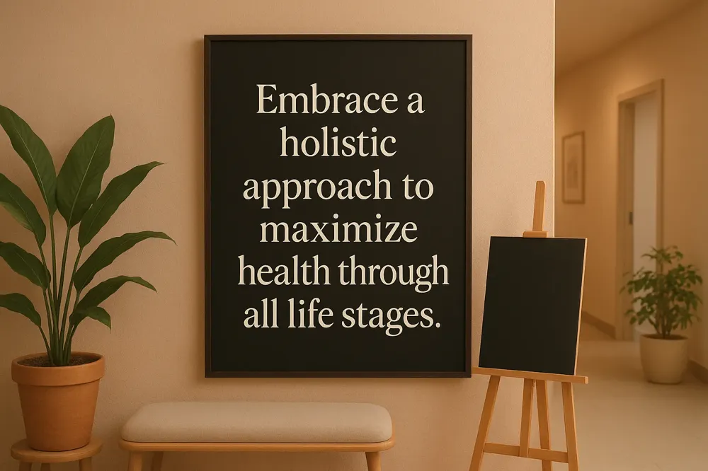 Embrace a holistic approach to maximize health through all life stages.