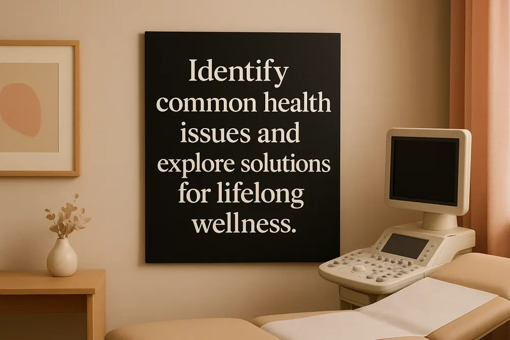 Identify common health issues and explore solutions for lifelong wellness.
