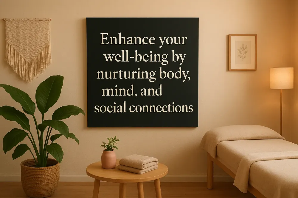 Enhance your well-being by nurturing body, mind, and social connections.