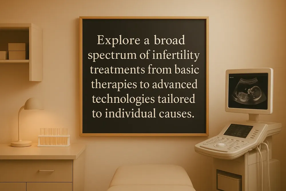 Explore a broad spectrum of infertility treatments from basic therapies to advanced technologies tailored to individual causes.