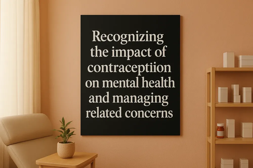 Recognizing the impact of contraception on mental health and managing related concerns.