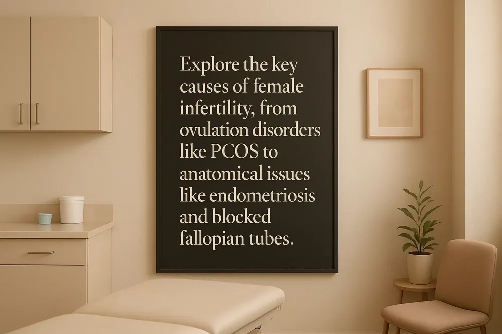 Explore the key causes of female infertility, from ovulation disorders like PCOS to anatomical issues like endometriosis and blocked fallopian tubes.