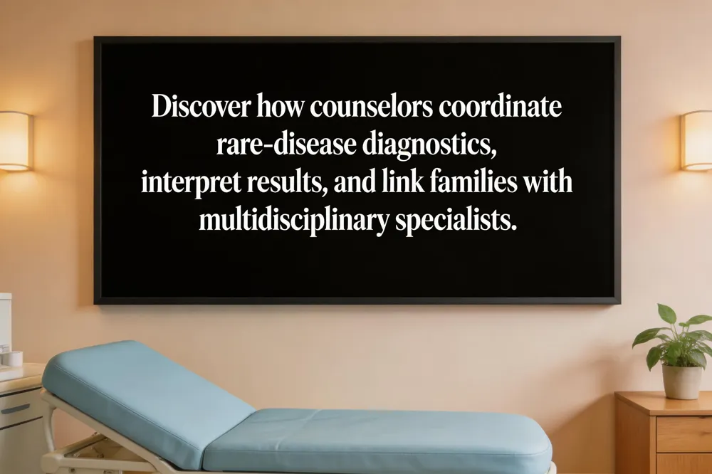 Discover how counselors coordinate rare‑disease diagnostics, interpret results, and link families with multidisciplinary specialists.