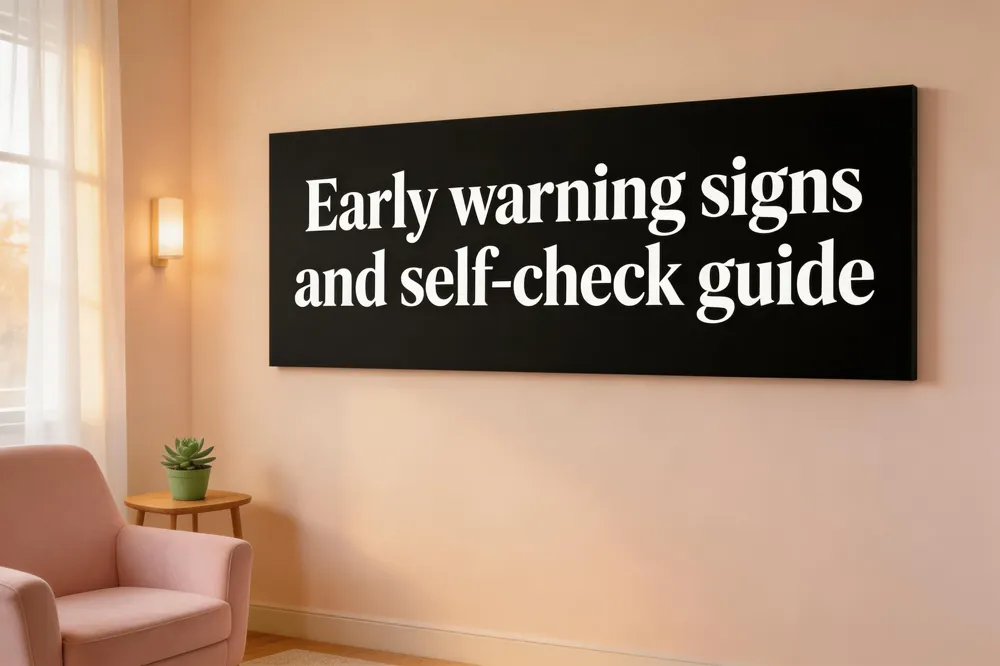 Early warning signs and self‑check guide