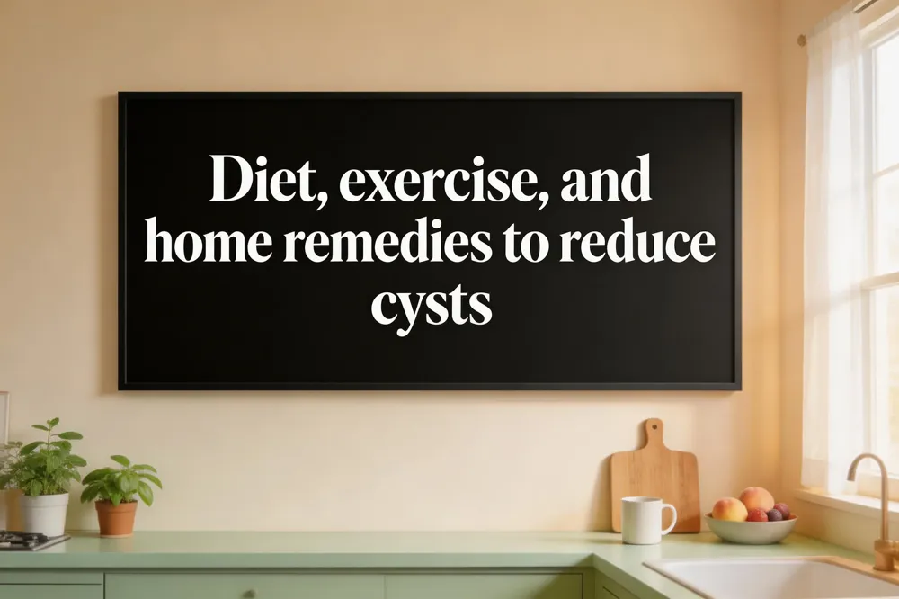 Diet, exercise, and home remedies to reduce cysts