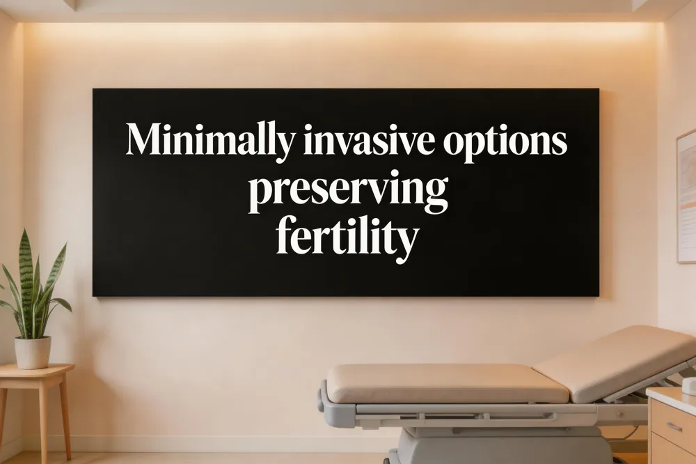 Minimally invasive options preserving fertility