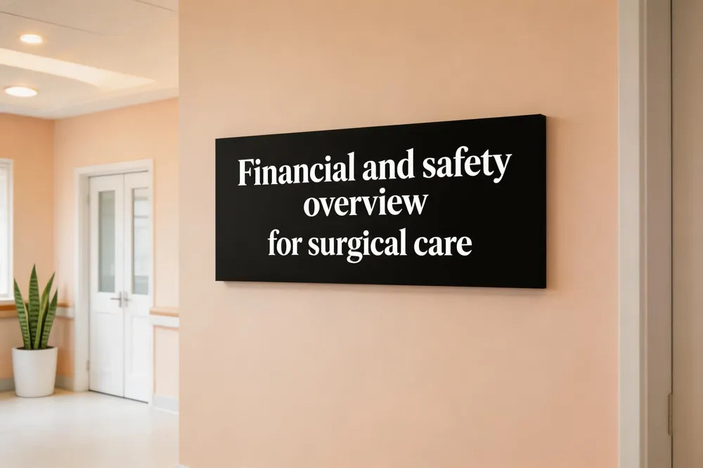 Financial and safety overview for surgical care