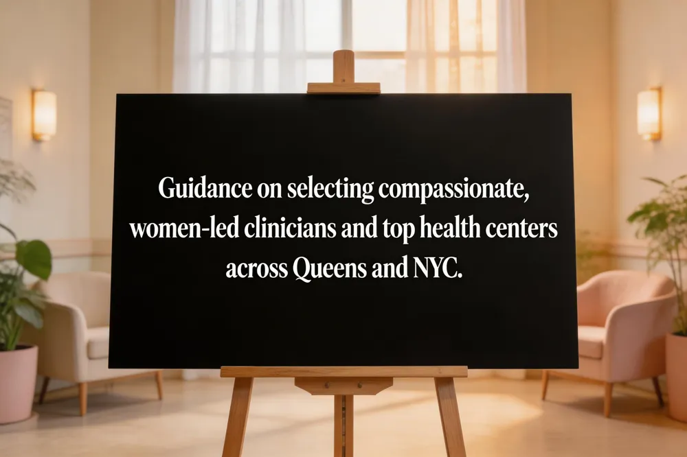 Guidance on selecting compassionate, women‑led clinicians and top health centers across Queens and NYC.