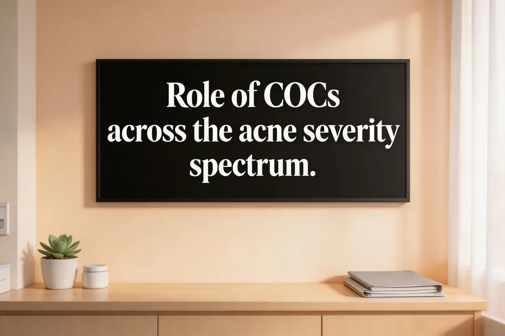 Role of COCs across the acne severity spectrum.