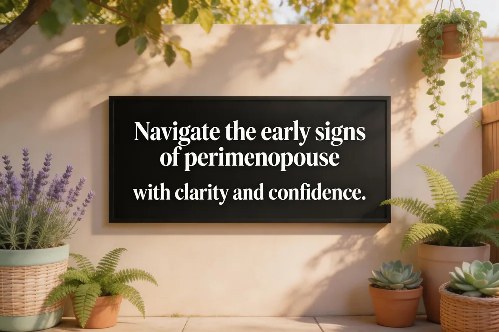 Navigate the early signs of perimenopause with clarity and confidence.