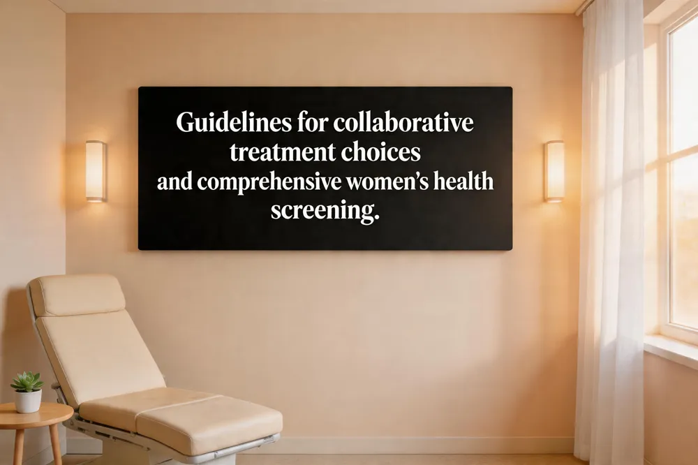 Guidelines for collaborative treatment choices and comprehensive women's health screening.