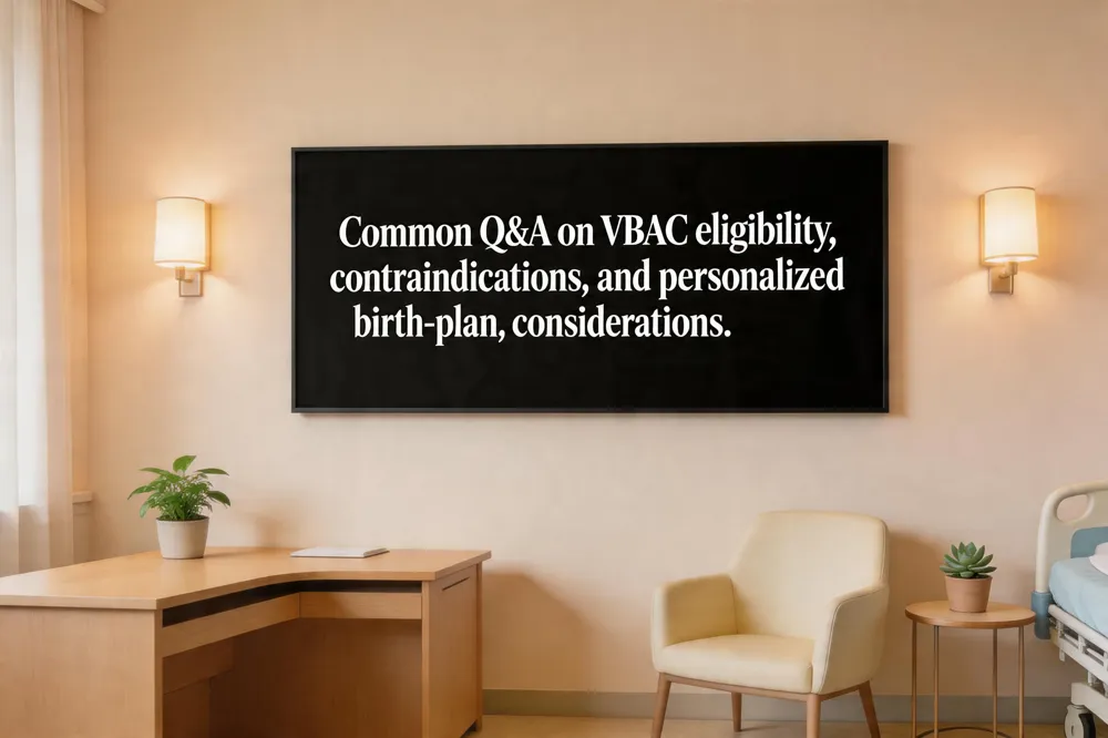 Common Q&A on VBAC eligibility, contraindications, and personalized birth‑plan considerations.