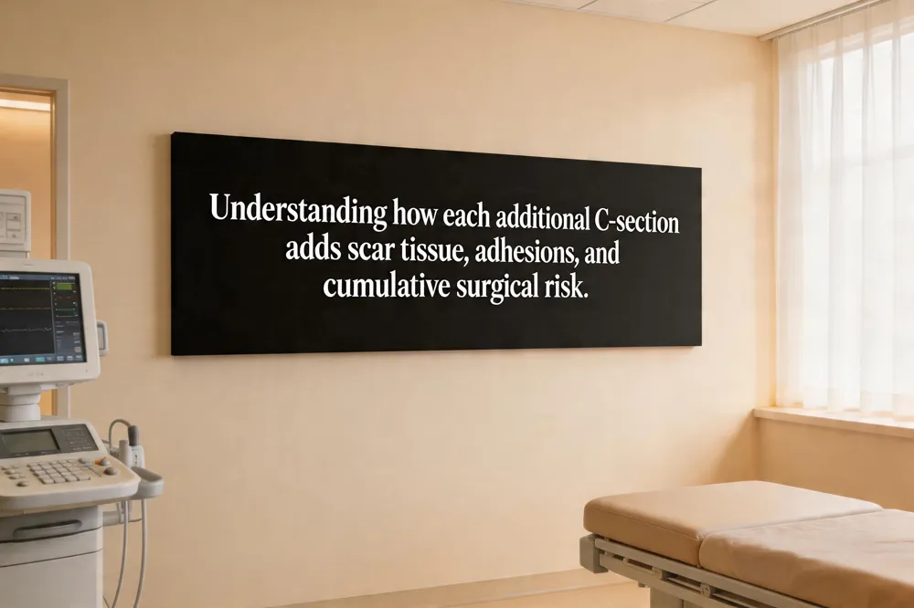 Understanding how each additional C‑section adds scar tissue, adhesions, and cumulative surgical risk.