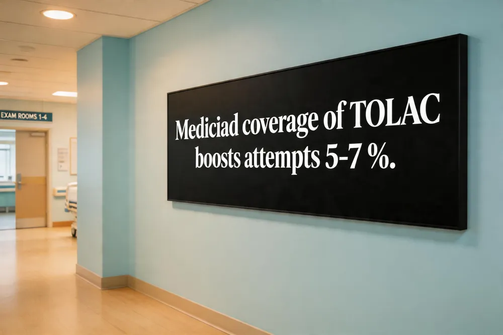 Medicaid coverage of TOLAC boosts attempts 5‑7 %.