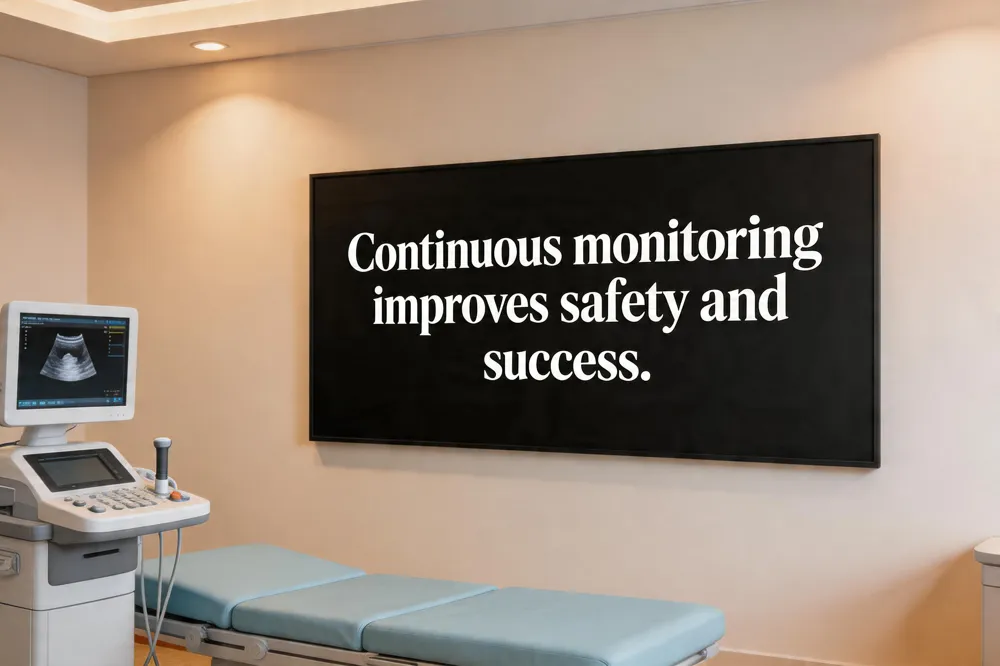 Continuous monitoring improves safety and success.