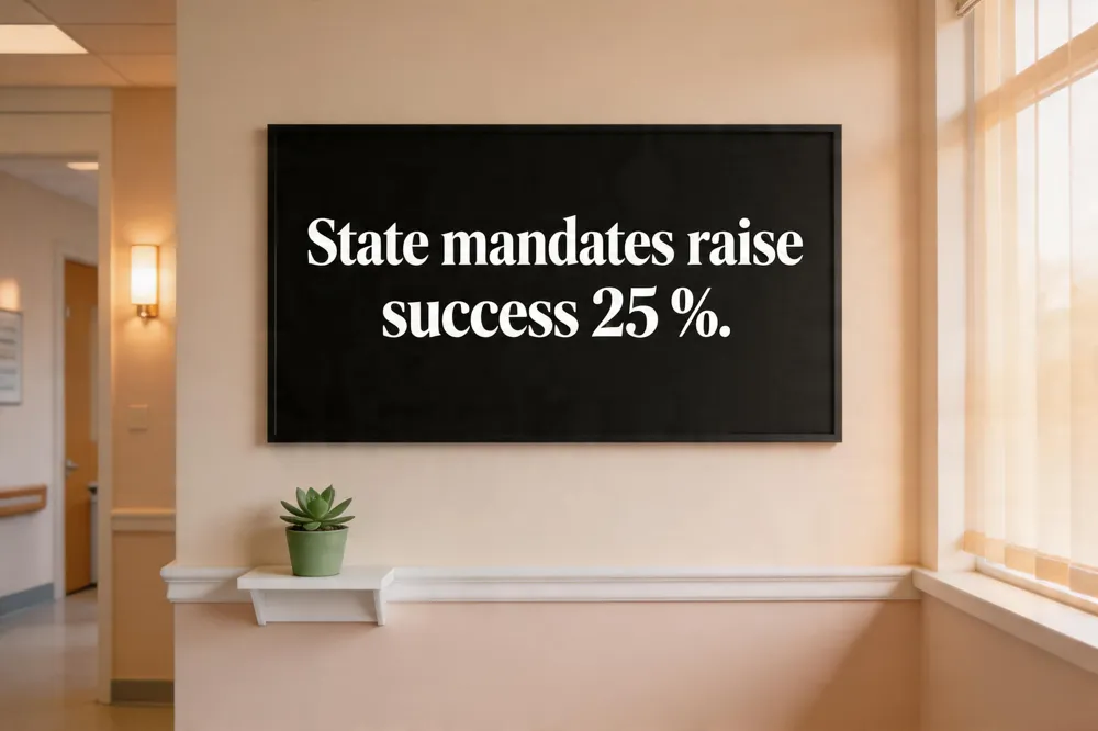 State mandates raise success 25 %.