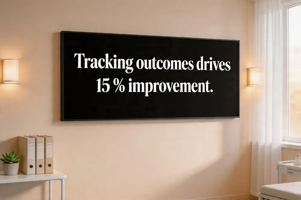 Tracking outcomes drives 15 % improvement.