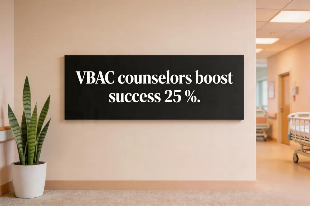 VBAC counselors boost success 25 %.