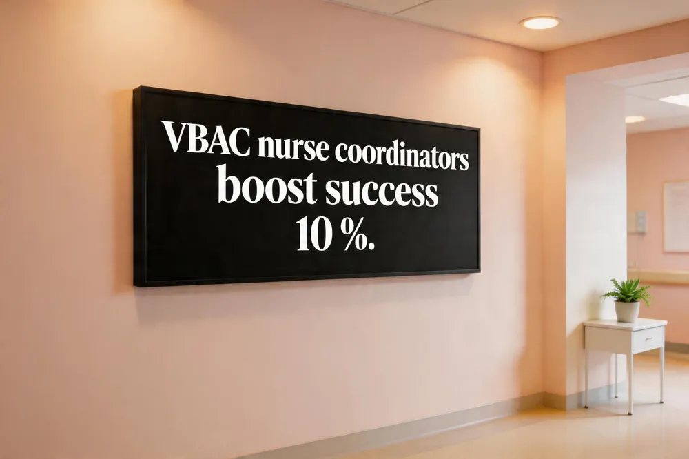 VBAC nurse coordinators boost success 10 %.