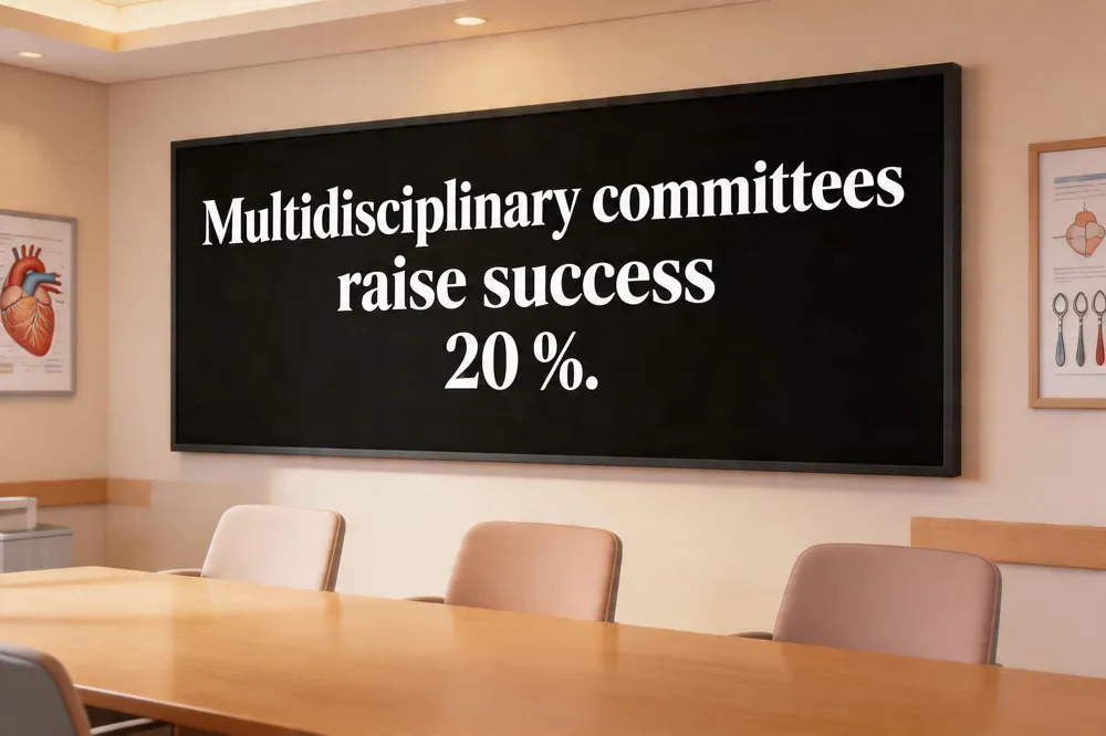 Multidisciplinary committees raise success 20 %.