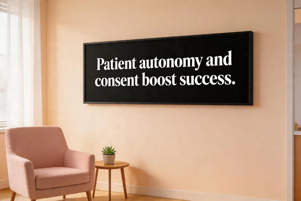 Patient autonomy and consent boost success.