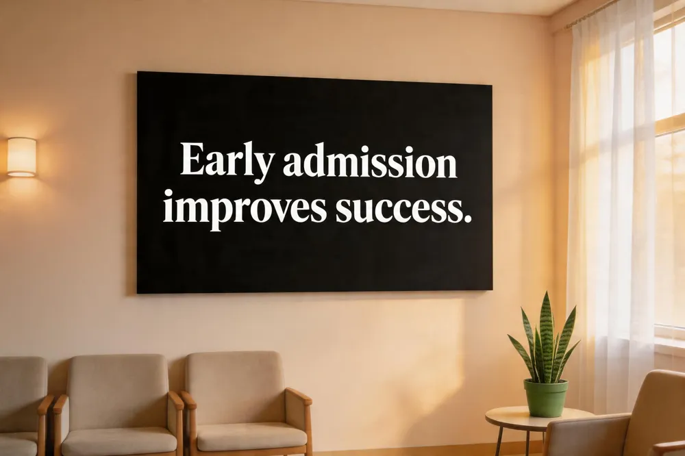 Early admission improves success.