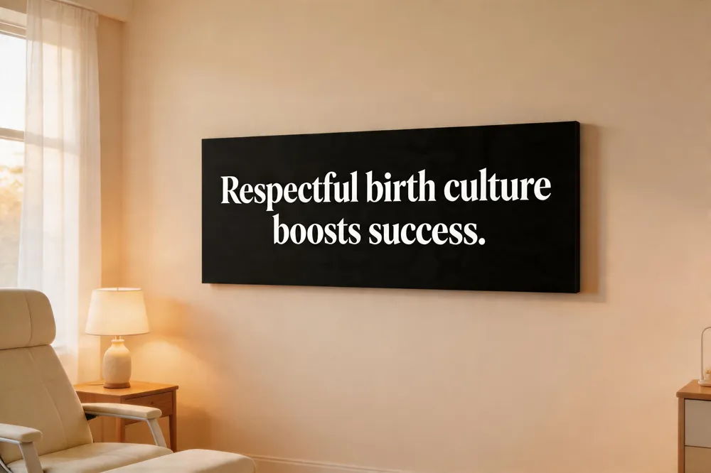 Respectful birth culture boosts success.